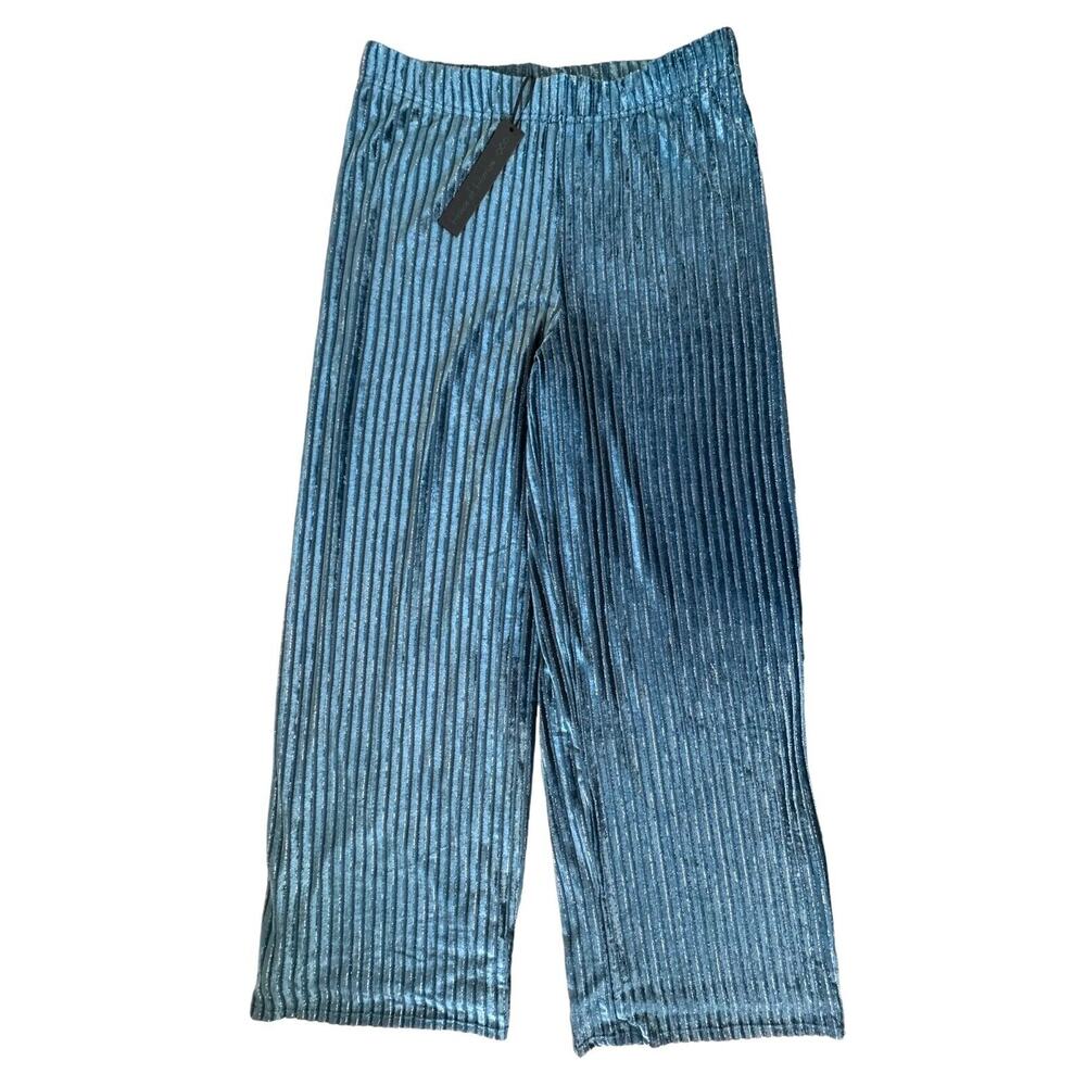 House of Harlow 1960 Women's Hi-Rise Pull On Flare Pants Lined Size M Dark Teal